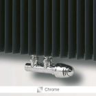 Eucotherm Chrome Deluxe Central Valve - Straight shown